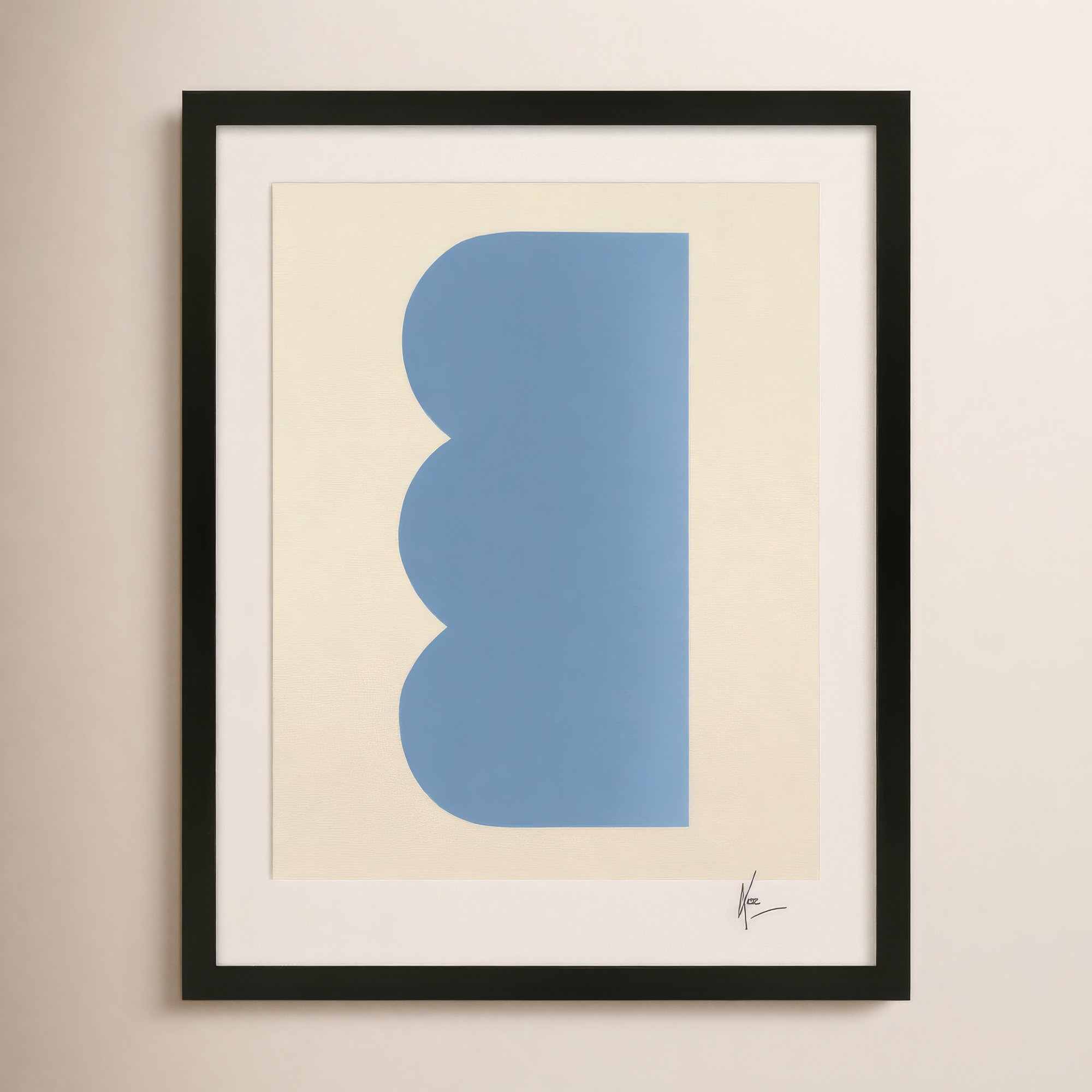 Keyhole 6 by Lee Lessem, 20" H x 16" W x 1.25" D, Black Framed