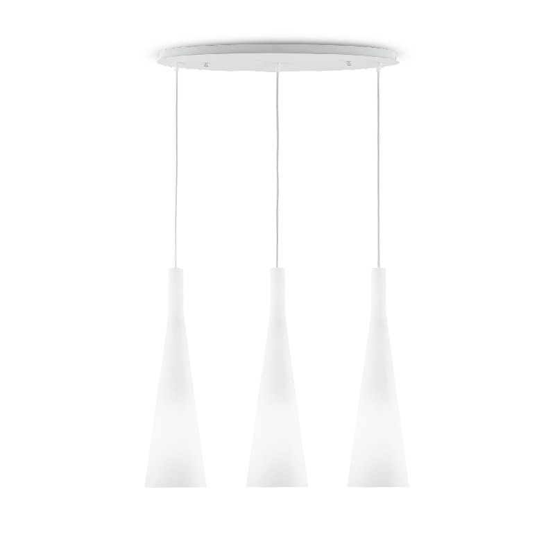 3 - Light White Cluster Pendant
