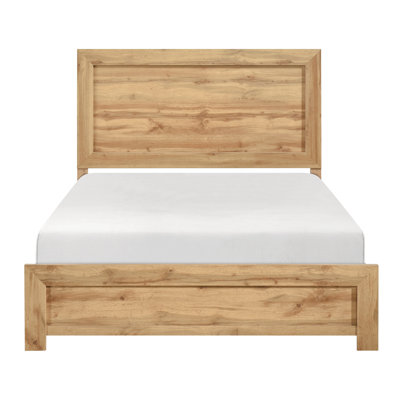 Rustic Wooden Panel Bed