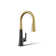 Tone Single Handle Pull Down Kitchen Sink Faucet with Three-Function Pull Down Sprayer