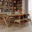 Bureau noyer + bois massif rectangulaire noir + fer-1054978019