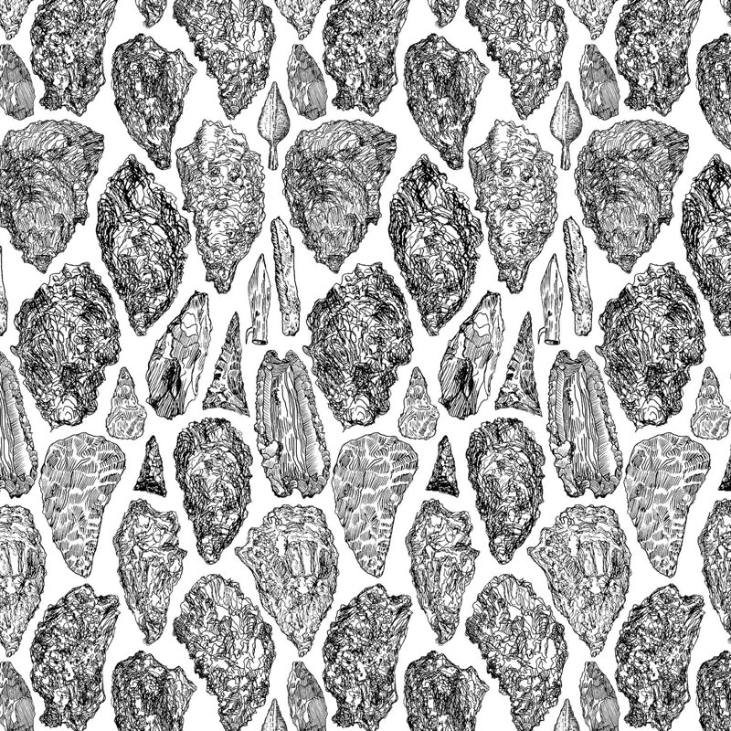 Native Tools, Black on White, Paper