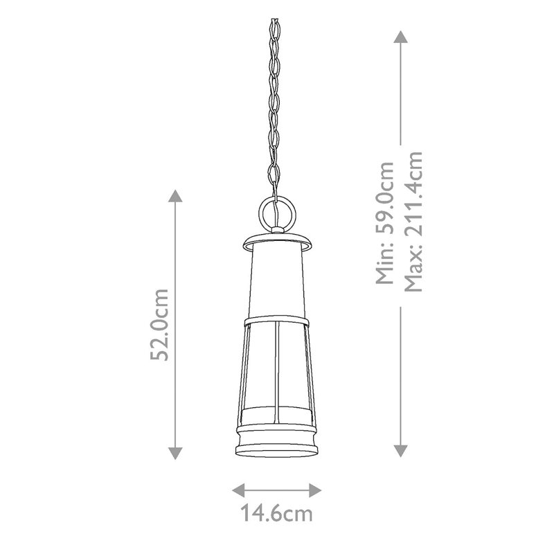 Daisy Outdoor Hanging Lantern