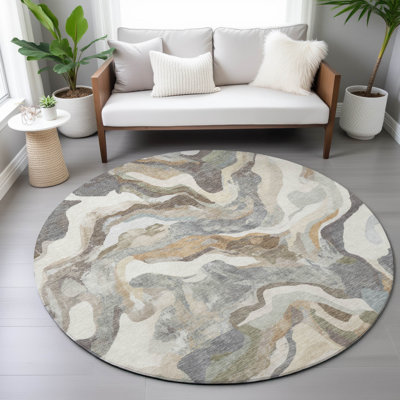 Machine Washable Indoor/Outdoor Colman ACN2162 Modern Rug