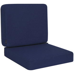 Outdoor Deep Seat Cushion Set Outdoor Patio Chair Cushions (Set of 2)