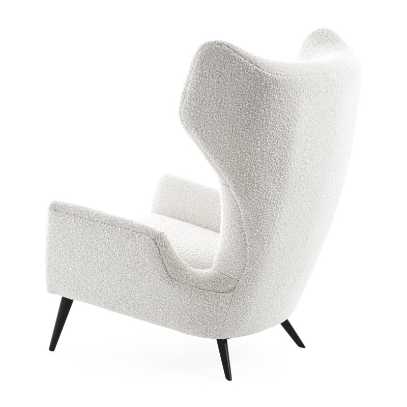 Milano Wing Chair, Olympus Oatmeal, Black