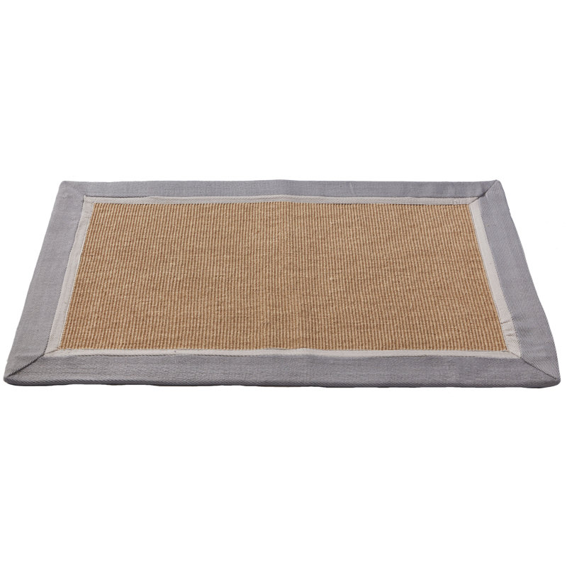 Tapis en jute Bayside, L 22 po x L 34 po, Gris / naturel