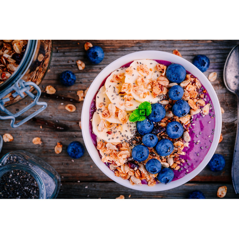 Smoothie Bowl - Wrapped Canvas Print, 30cm H x 46cm W x 3.8cm D