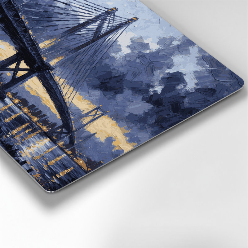 Art de transport en métal gris, H 11 po x l 14 po x P 0,05 po