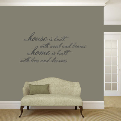 Adhésif décoratif « A house is built »