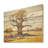 Desert Baobabs Resistance - Tree Baobab Wood Art On Natural Pine Wood-1823977848