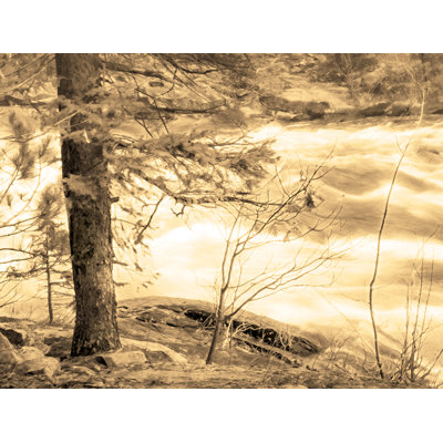 "par the rapids" par hal halli, reproduction de photo sur toile tendue