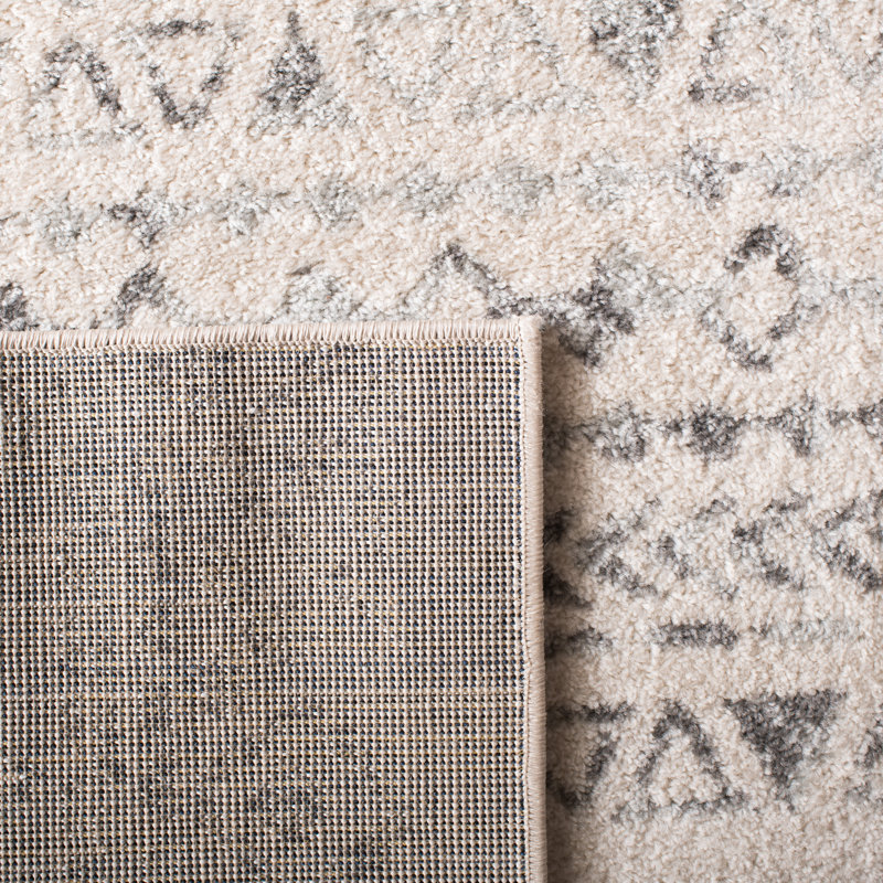 Canis Geometric Ivory/Grey Rug, Rectangle 235 x 305cm