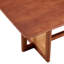 Imitation rotin et table basse rectangulaire en bois massif, un ajout polyvalent et élégant pour le salon et le bureau.
