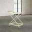 Chariot-bar industriel en fer / verre Ligon