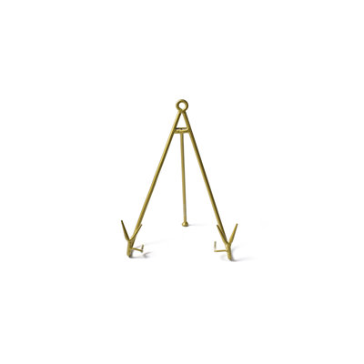Large Flare Plate Stand Black