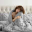 Ensemble d'édredon plissé avec draps Bed-in-a-Bag-103134065-103134057