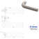 Alpine Lever 03 Passage Set with Square Rose