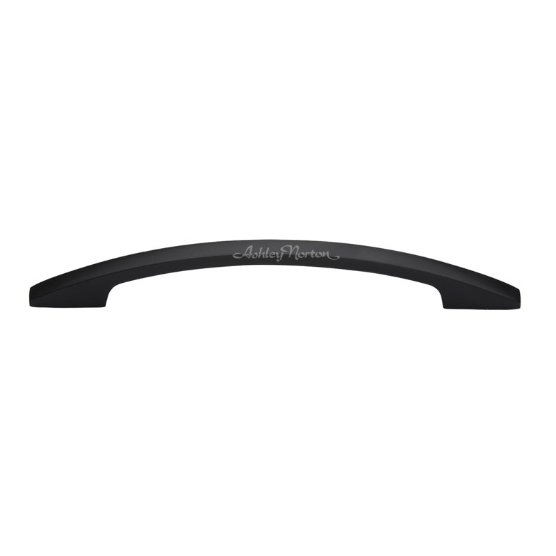 Oval Cabinet Center to Center 8" Arch Pull, 6", Flat Black