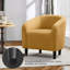 Fauteuil club tonneau en bois massif de 27 po de largeur-946097477
