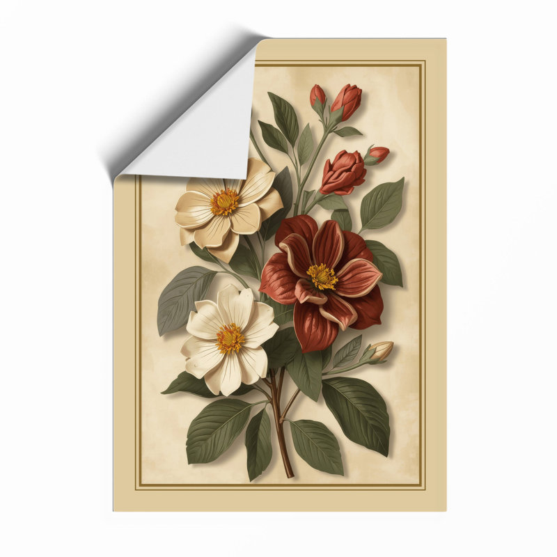 Study Botanical - Framed Print, A4 - 29.7 x 21.0 cm, Unframed