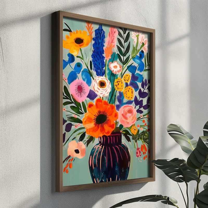 Élégante peinture décorative en panneau de fibres à densité moyenne, 13,8 x 18,5 x 0,1 pouces | 100% panneau de fibres à densité moyenne avec épaisseur de 3 mm, cadre 100% bois de pin | Œuvre d'art imprimée aux UV pour une décoration élégante, parfaite pour le salon ou le bureau