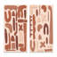 «Primitive Vintage Shapes in Earth Tones I», ensemble de 2 impressions-680175776-680175783