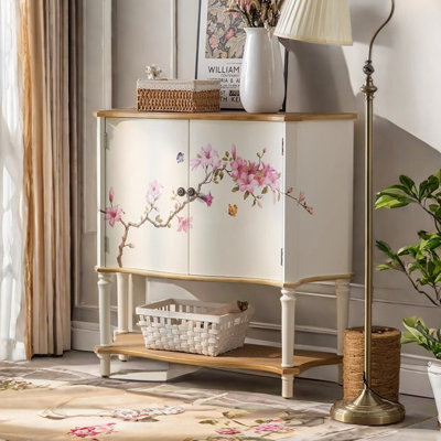 Armoire décorative peinte