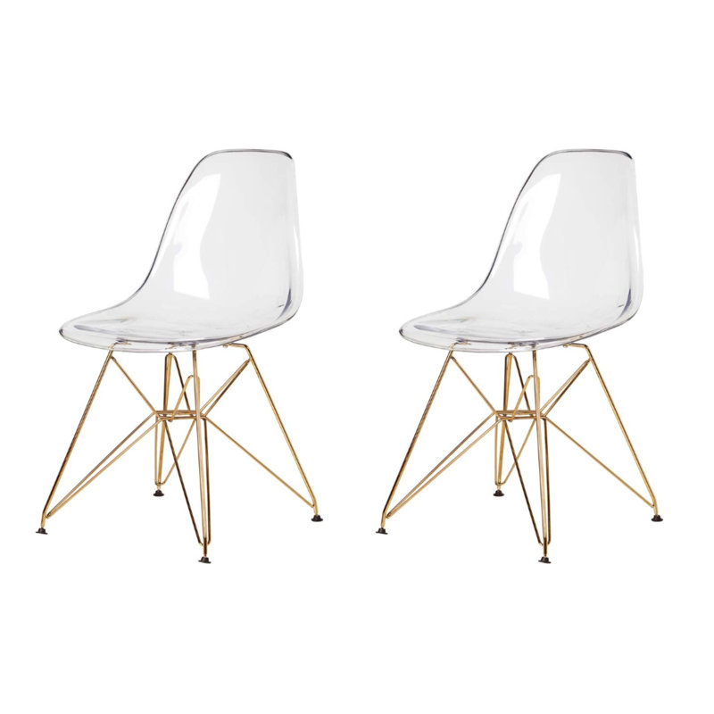 Chaise d'appoint en transparent