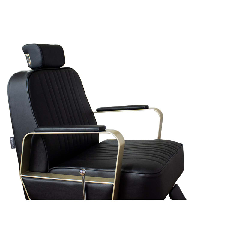 Fauteuil de salon polyvalent en similicuir Hudson, Similicuir noir