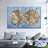 World Map " Ocean Hemispheres Map " by Tess P 3 - Pieces-92761007