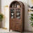 Tall Multi-Shelf Storage Cabinet With Retro Arch Design-894009330