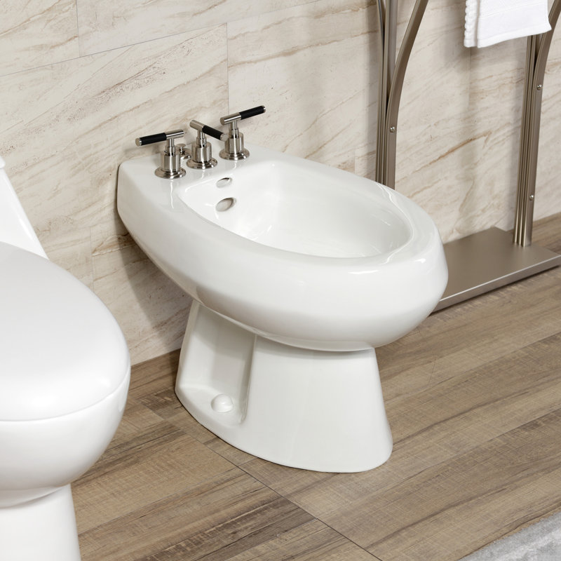 Robinet de bidet à poignée verticale Kingston, Nickel brossé