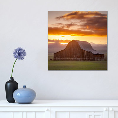 Wet Mountain Barn ll 1 Piece Wrapped Canvas Wall Art