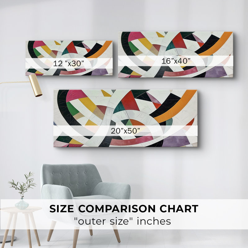 "Abstract Series" # # XXXIV - Toile tendue avec châssis large, H 12 po x l 30 po