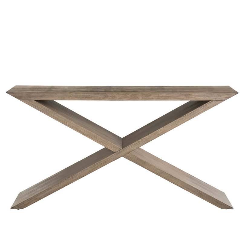 Console en bois massif 60 po Baxley, Brun