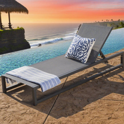 Patio Chaise Lounge - Durable, Adjustable For Poolside & Garden