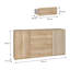 Zaria 163 cm W Plastic Sideboard