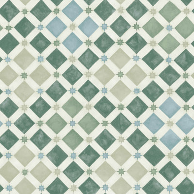 Zellige Geometric Wallpaper Roll