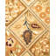 Tapis oriental brun noué à la main One-of-a-Kind