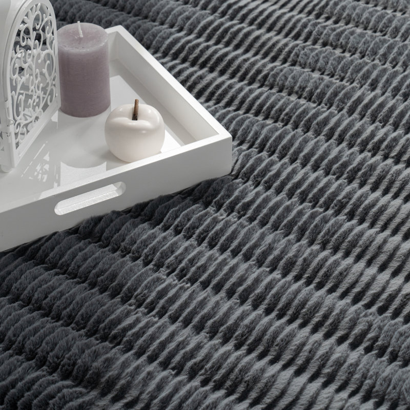Josephville Solid Colour Area Rug, Rectangular 60 x 100cm
