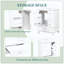 Tablettes de rangement de meuble-lavabo en céramique Modern Modern-121101064