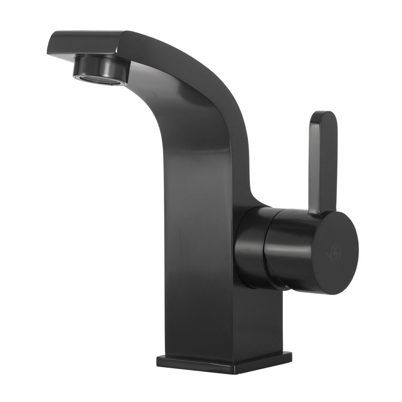 Single-Hole Single-handle Bathroom Faucet, Matte Black