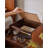 Solid Wood Nightstand with Two Drawers and Pull-out Panel Storage Bedside Table and Sofa Side Table