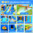 Inflatable Water Slide, 10 In 1 Water Slides Inflatables For Kids And Adults, With Air Blower, Splash And Deep Pool, Climbing Wall, Bounce House, Basketball Hoop 