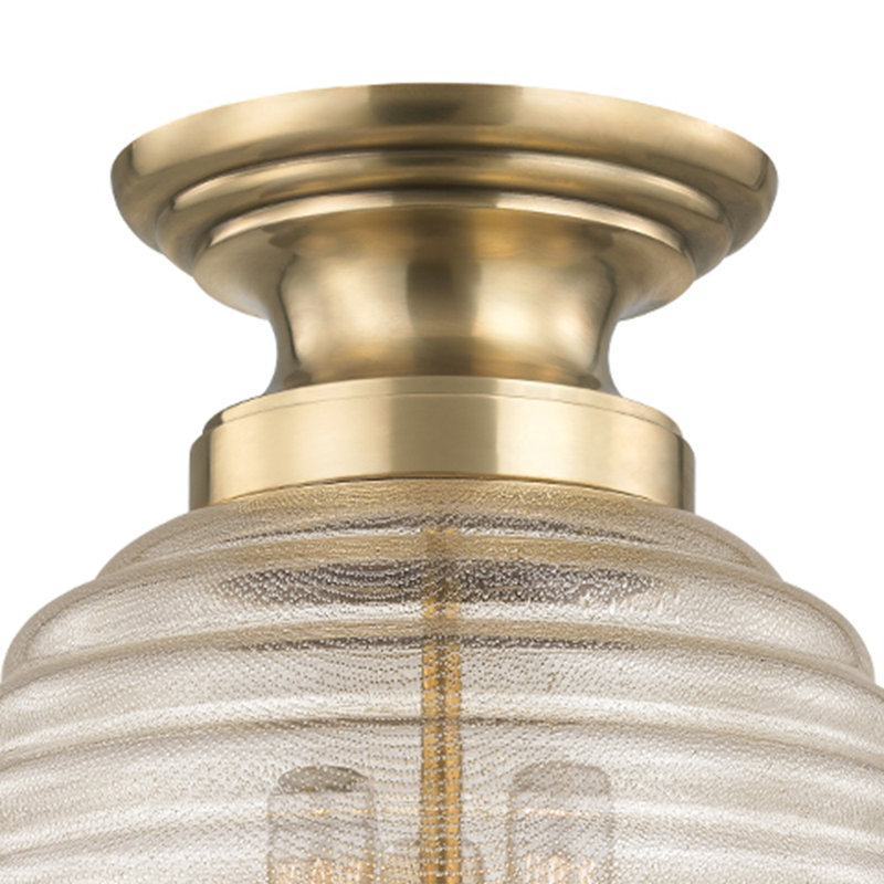 Coolidge 3 - Light Flush Mount, Aged Brass