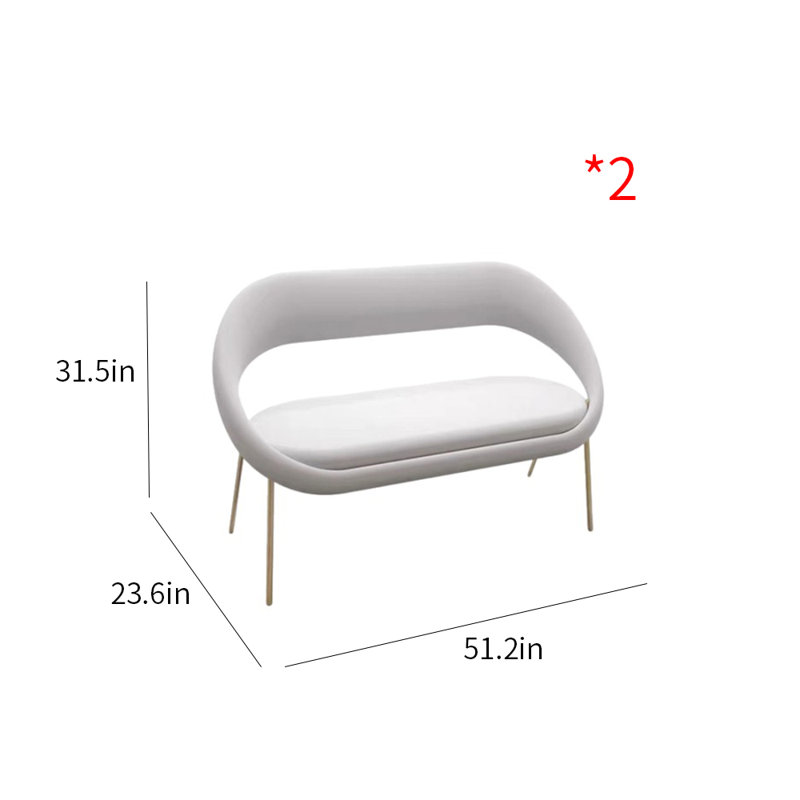 Elexander Upholstered 51.2'' Loveseat