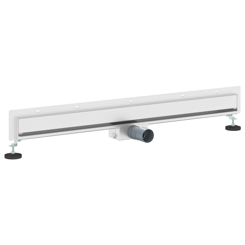  Wall Mounted Shower Drain Silver Stainless Steel 304 Bathroom Drainage