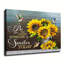 Abstract Hummingbird Sunflower Wall Art Canvas-884937116