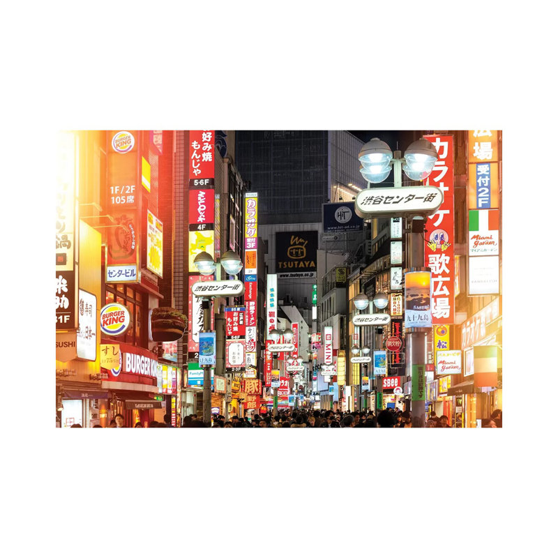 «Tokyo Night» par Philippe Hugonnard - photographie sur toile tendue, H 12 po x l 18 po x 1,5 po